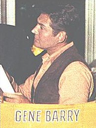 Gene Barry on the Bat Masterson set