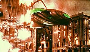 Close up of a Martian war machine