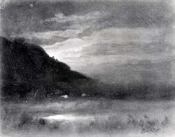 Nocturnal Mountainous Landscape