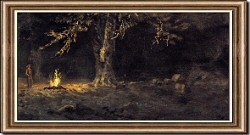 Campfire, Yosemite Valley, California