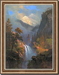 Cascading Falls at Sunset