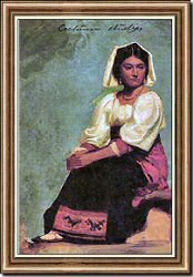 Costume Study, Seated Woman