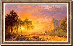 The Oregon Trail<br>
(Emigrants Crossing the Plains)