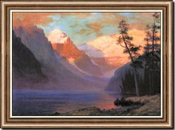 Evening Glow at Lake Louise