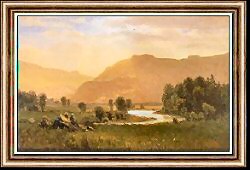 Figures in Hudson River Landscape