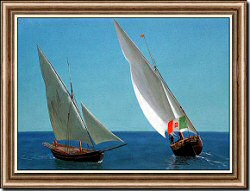 Fishing Boats Off the Southern Italian Coast