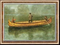 Fishing from a Canoe