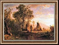 Indian Encampment, Late Afternoon