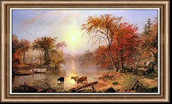 Indian Summer on the Hudson River