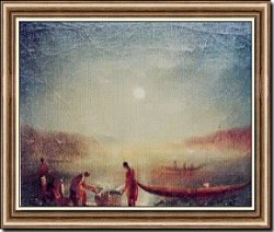 Indians Spearing Salmon