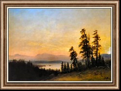 Landscape with Deer, View of Estes Park, Colorado