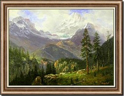 Snowy Mountain Peaks