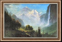 Staubbach Falls near Lauterbrunnen, Switzerland