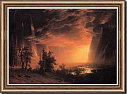 Sunset in the Yosemite Valley