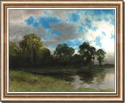 Trees Along a Riverbank