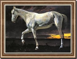 White Horse and Sunset