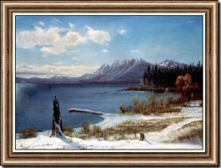 Winter Scene of Lake Tahoe