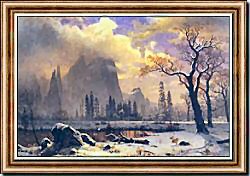 Yosemite Winter Scene